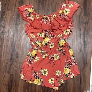 $10 SALE*** YOUNG USA tropical romper w/pockets!